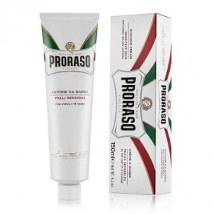 Crema de Ras Proraso Sensitive cu Ceai Verde si Ovaz