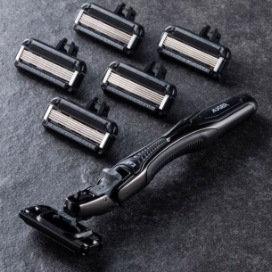 Aparat de Ras Japonez Kai Auger + 5 Lame de Rezervă (Sistem 5 Lame)