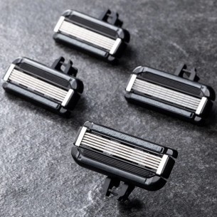 Set 4 Rezerve Aparat de Ras Japonez Kai Auger (Sistem 5 Lame)