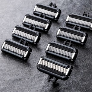 Set 8 Rezerve Aparat de Ras Japonez Kai Auger (Sistem 5 Lame)