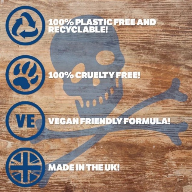 Pieptene barba de buzunar antistatic Bluebeards Revenge Liquid Wood -