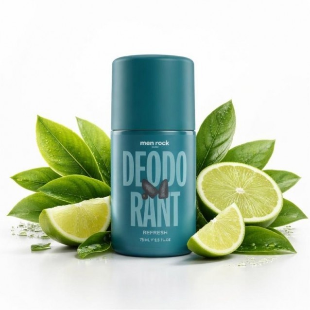Antiperspirant roll-on Men Rock Green Tea & Lime 75 ml -