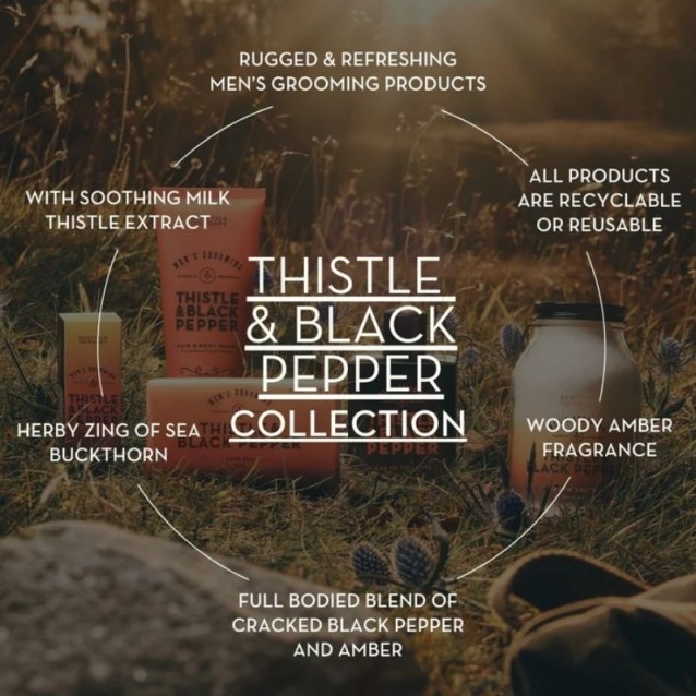 Apa de toaleta Scottish Fine Soaps Thistle & Black Pepper