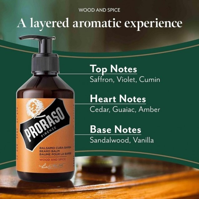 Balsam pentru barba Proraso Wood and Spice 300 ml -