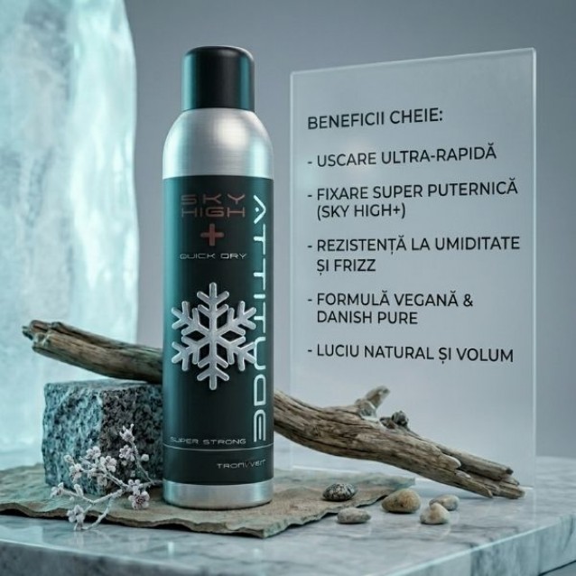 Fixativ Spray cu Fixare Puternica Attitude Sky High Plus