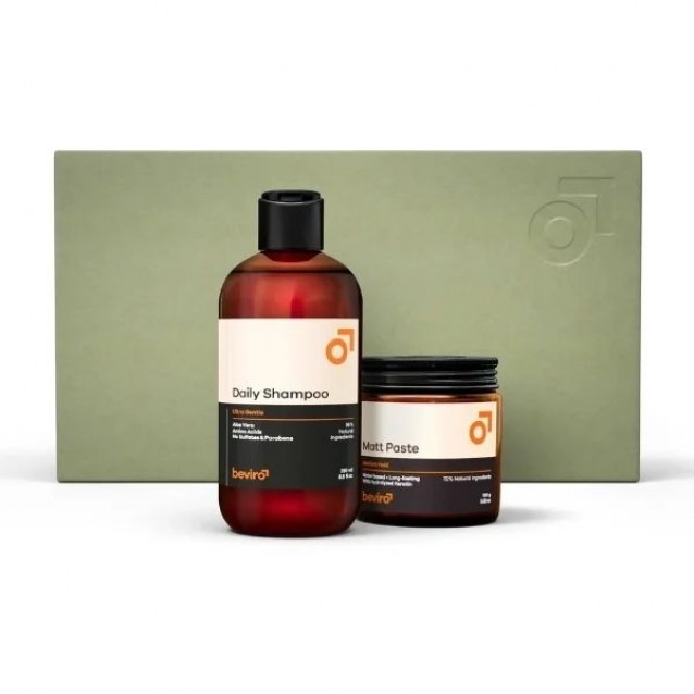 Set cadou ingrijire par barbati Beviro Essential Hair Kit -