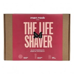Set cadou pentru barbierit Men Rock Essential Shaving Kit Black Pomegranate