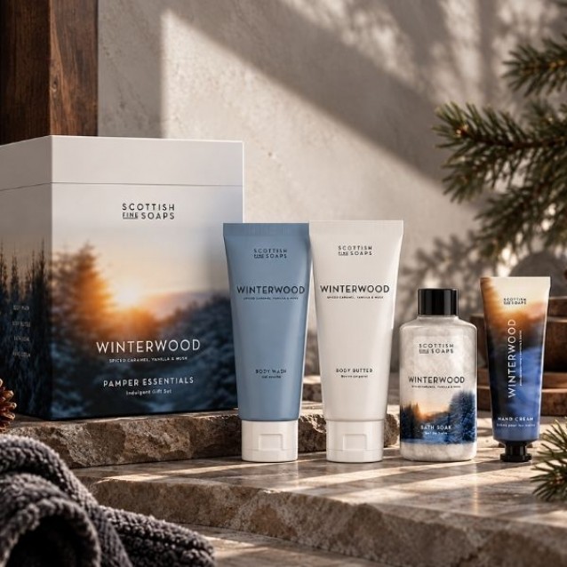 Set cadou îngrijire corp The Scottish Fine Soaps Winterwood Gift Cube