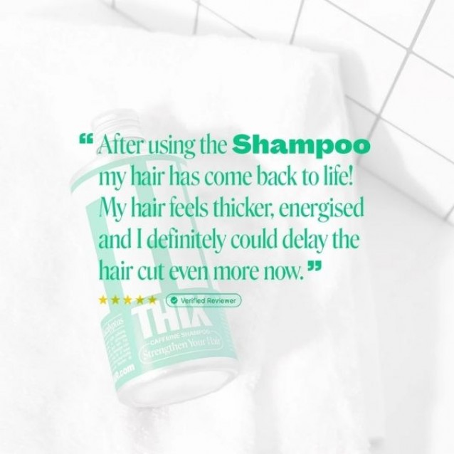 Sampon pentru par subtire si rar cu cafeina THIX Caffeine Shampoo -