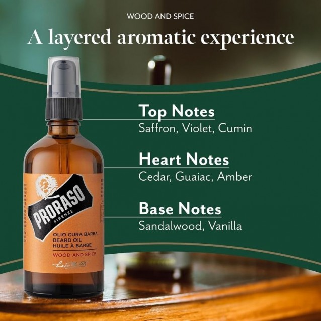 Ulei pentru barba Proraso Wood and Spice 100 ml -