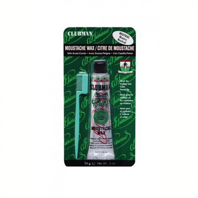 Ceara neutra pentru mustata Clubman Neutral Moustache Wax - Clubman Pinaud