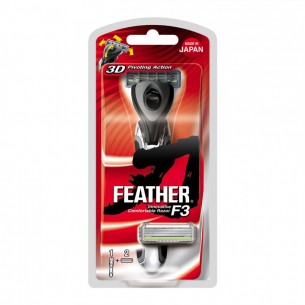 Aparat de Ras Jponez Feather F3 cu 3 Lame Ceramice- Protectie Skin Guard