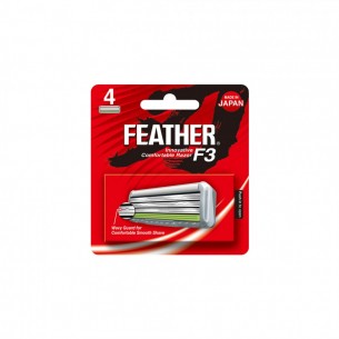 Rezerve lame de barbierit 4 bucati Feather F3