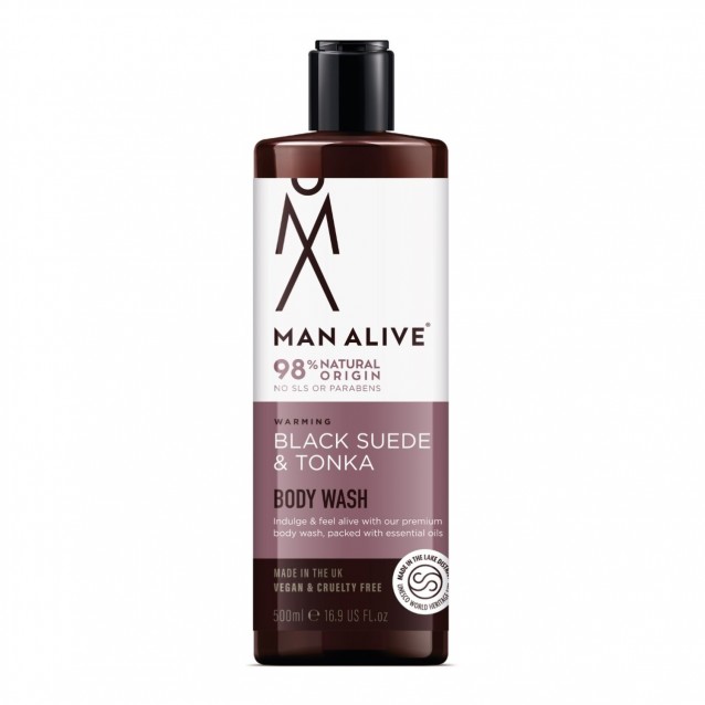 Gel de dus Man Alive Black Suede & Tonka -