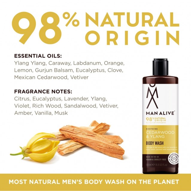 Gel de dus Man Alive Cedarwood & Ylang -
