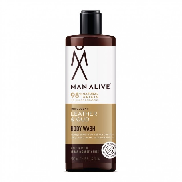 Gel de dus Man Alive Leather & Oud -