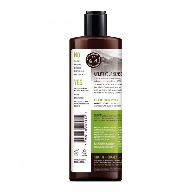 Gel de dus Man Alive Lemon & Bergamot -