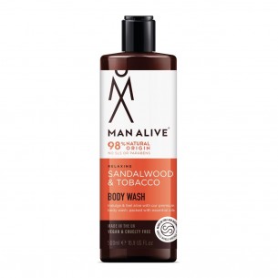 Gel de dus Man Alive Sandalwood & Tobacco