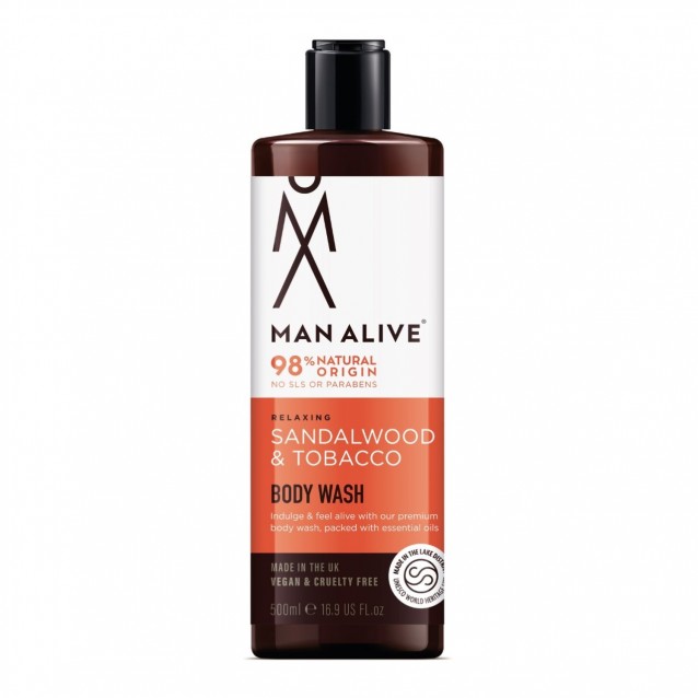 Gel de dus Man Alive Sandalwood & Tobacco -