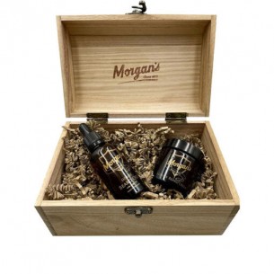 Set ingrijire barba Morgans Wooden Luxury Beard Chest