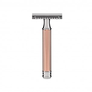 Aparat de ras clasic Safety Razor Muehle cu piaptan inchis R89 Rosegold