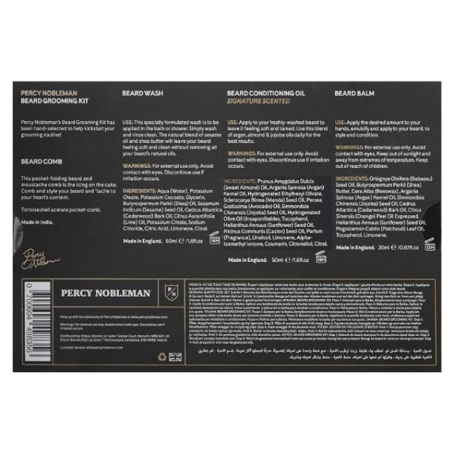 Set ingrijire barba Percy Nobleman Beard Grooming - Percy Nobleman