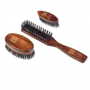 Perie de barba cu maner Smoked Dog