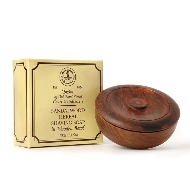 Sapun de barbierit in bol de lemn Taylor of Old Bond Street Sandalwood - Sapun de barbierit in bol de lemn Taylor of Old Bond Street Sandalwood -