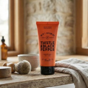 Gel de ras Scottish Fine Soaps Thistle & Black Pepper