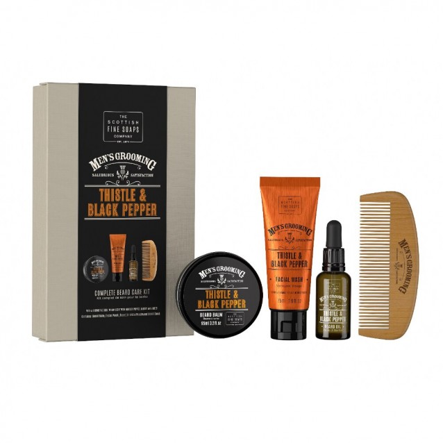 Set ingrijire barba Scottish Fine Soaps Thistle & Black Pepper - The Scottish Fine Soaps Company Set ingrijire barba Scottish Fine Soaps Thistle & Black Pepper - The Scottish Fine Soaps Company