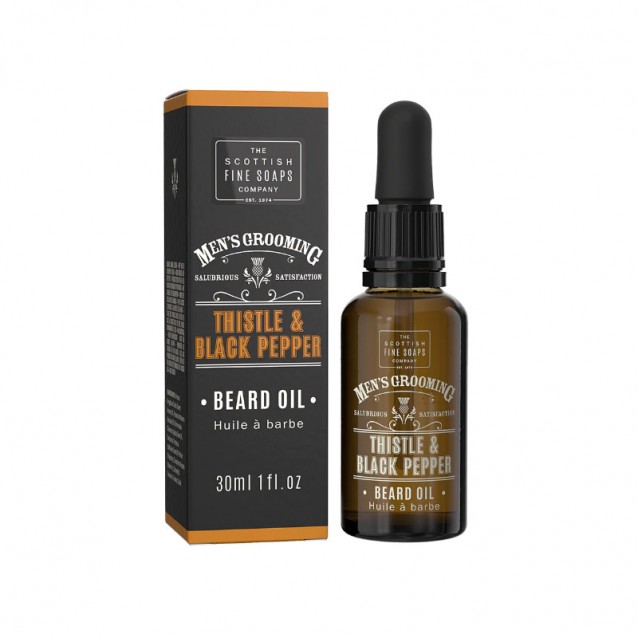 Ulei pentru barba Scottish Fine Soaps Thistle & Black Pepper - The Scottish Fine Soaps Company Ulei pentru barba Scottish Fine Soaps Thistle & Black Pepper - The Scottish Fine Soaps Company