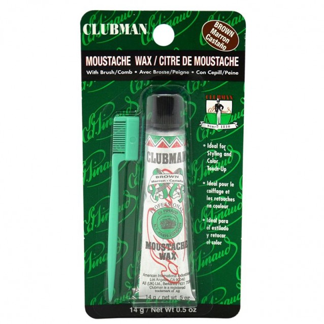 Ceara maro pentru mustata clubman Brown Moustache Wax - Clubman Pinaud Ceara maro pentru mustata clubman Brown Moustache Wax - Clubman Pinaud