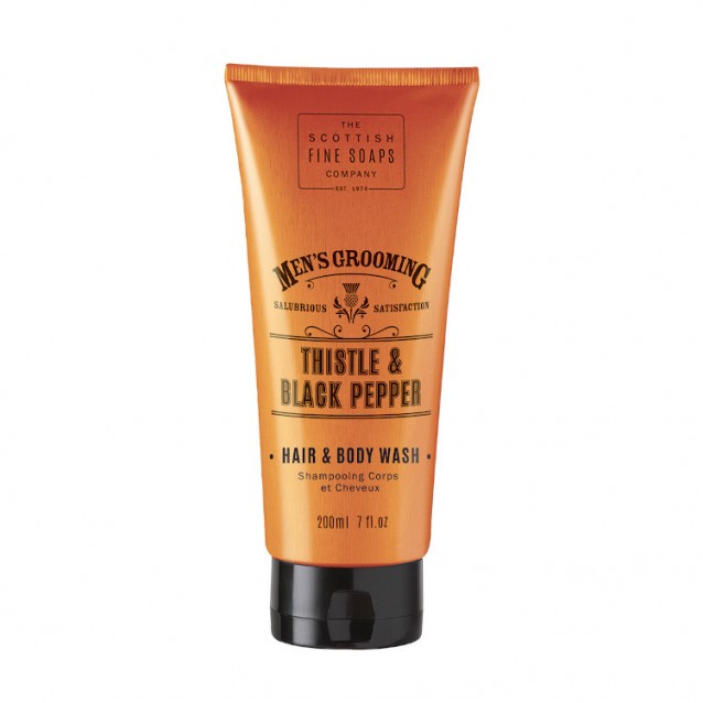 Sampon si gel de dus Scottish Fine Soaps Thistle & Black Pepper 200ml - The Scottish Fine Soaps Company Sampon si gel de dus Scottish Fine Soaps Thistle & Black Pepper 200ml - The Scottish Fine Soaps Company