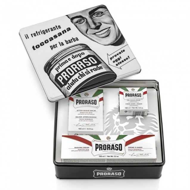 Set de barbierit Proraso Vintage Toccasana Sensitive - Proraso