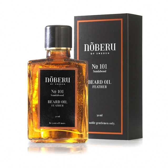 Ulei de barba Noberu of Sweden Feather Sandalwood - Noberu of Sweden